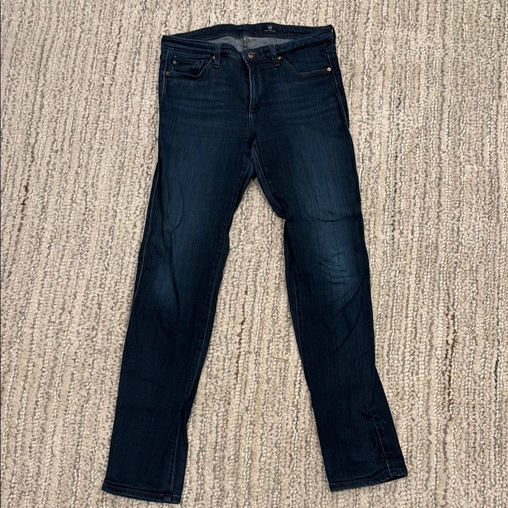 AG Women’s  Dark Blue Slim Fit Jeans Size 28R